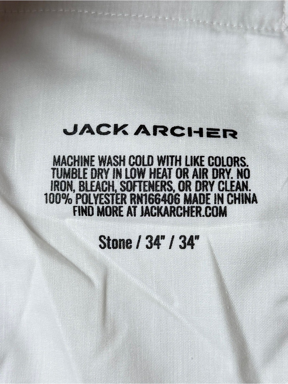 Jack Archer Men’s Jetsetter Tech Pants Slim Fit | 34 | Stone - Picture 9 of 9